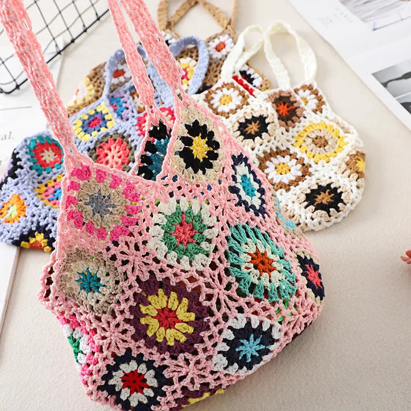 Crochet Weave Bags Vintage Hollow Bag Angel Wishes