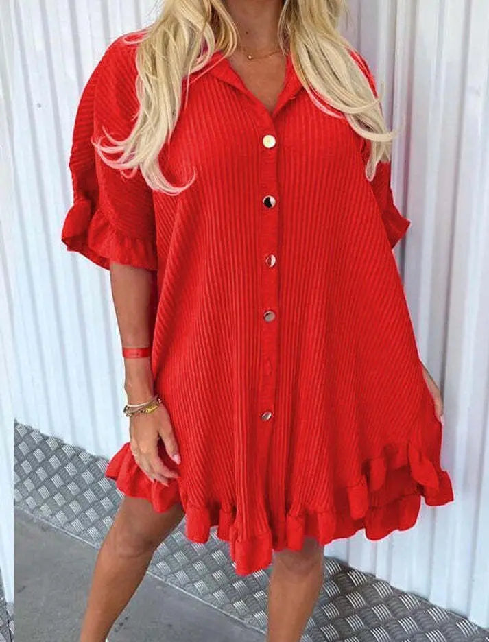 Trendy Ladies Pleated Dress Angel Wishes