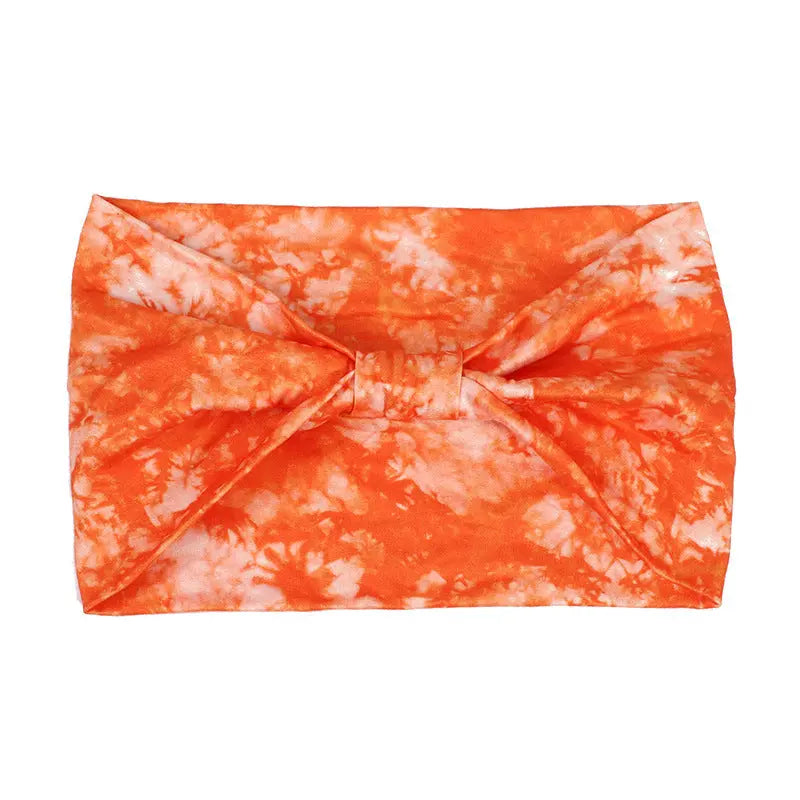 Tie-dye Sports Sweat-absorbent Hair Band Headscarf Angel Wishes