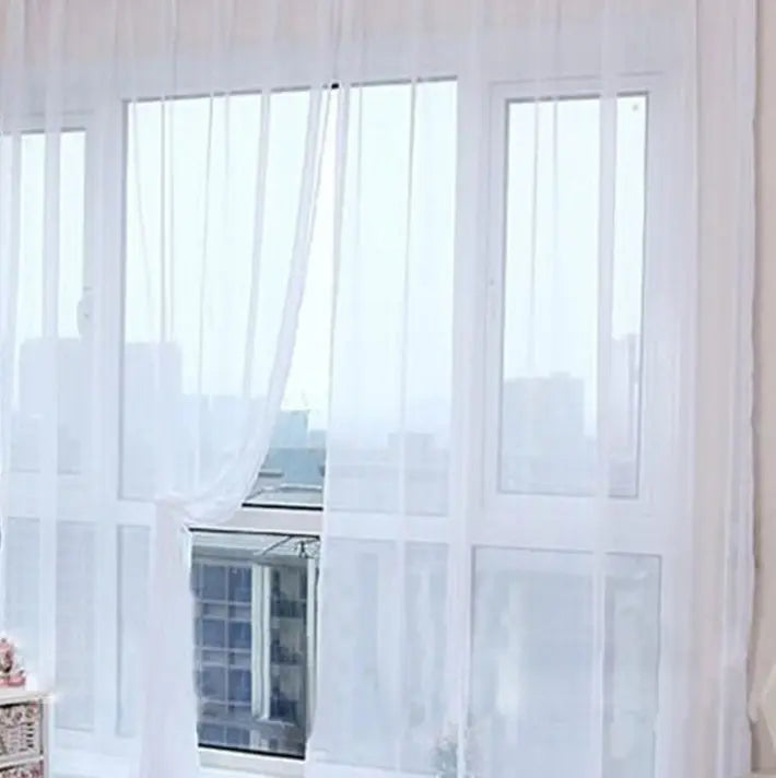 Curtains Solid Tulle Modern Curtains For Living Room Transparent Tulle Curtains Window Sheer For The Bedroom Angel Wishes