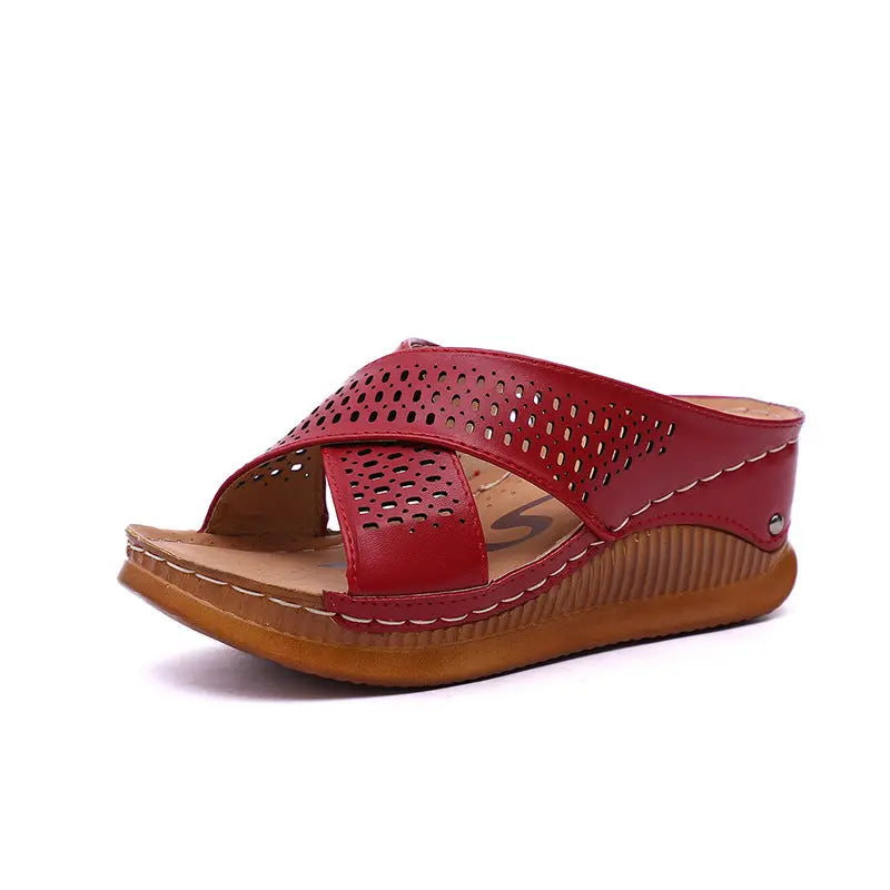 Hollow cross slippers Angel Wishes