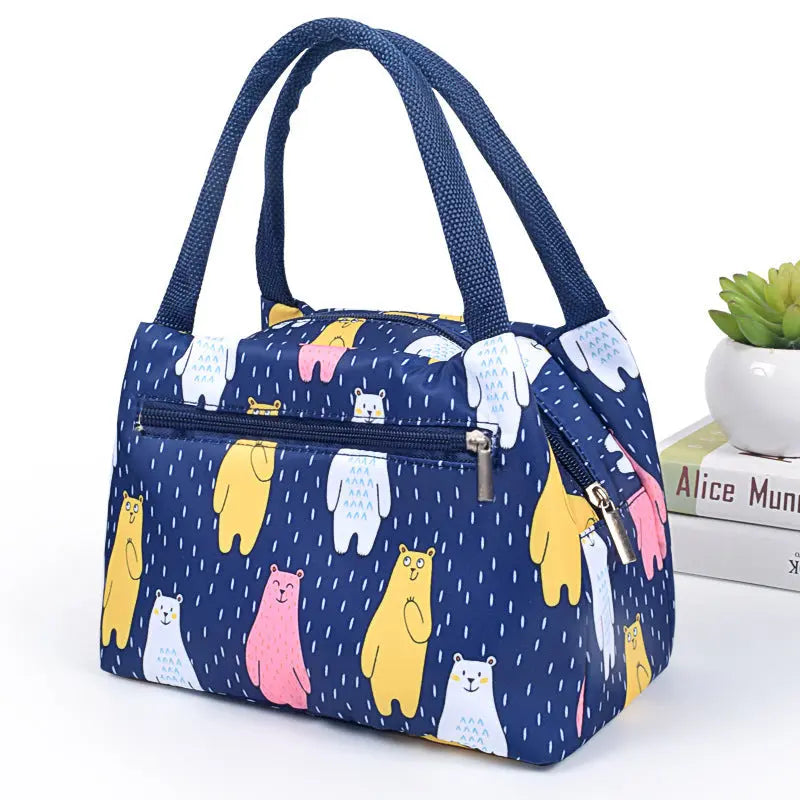 Portable Lunch Bag Thickened Rice Bag Fashionable Oxford Cloth Lunch Box Angel Wishes