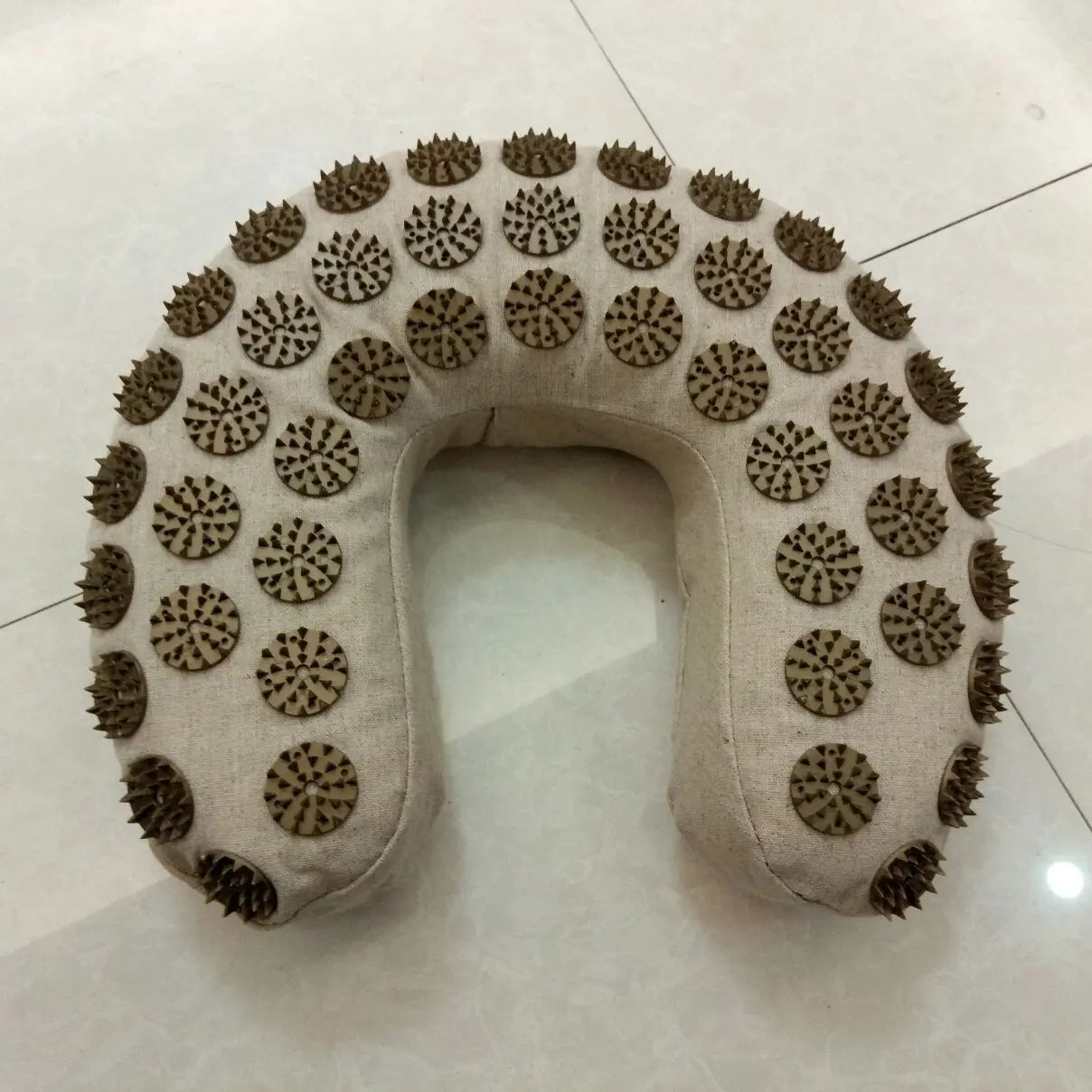 Organic Linen U-Shaped Acupuncture Pillow Acupuncture Pillow Angel Wishes