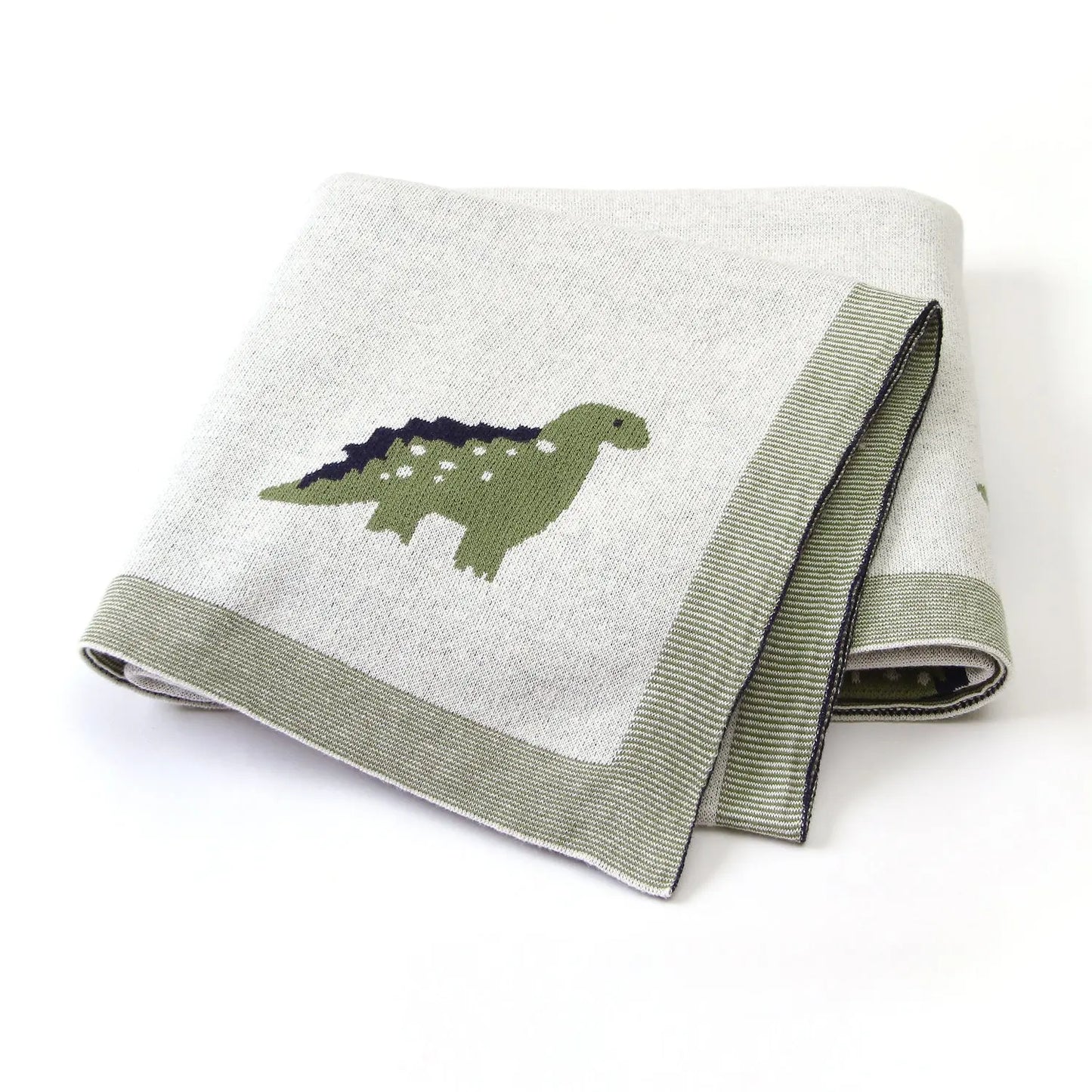 Baby Blanket Cartoon Little Dinosaur Knitted Baby Blanket Quilt Angel Wishes