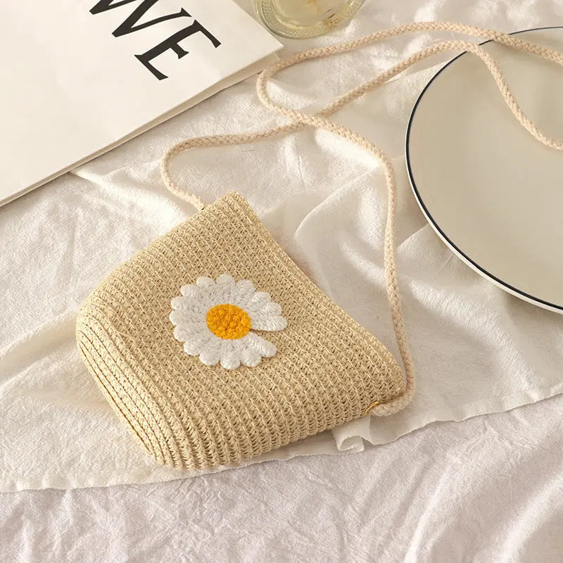 Hand Woven Cute All-Match Coin Purse Bag Angel Wishes