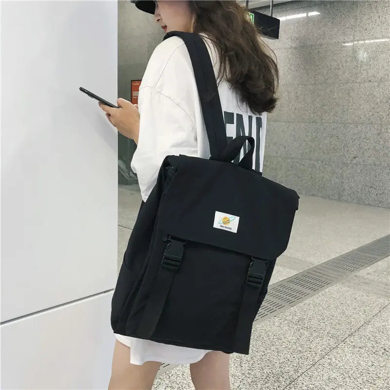 Waterproof Backpack Women Canvas School Bags Travel Bag for Teenage Girls Bagpack Rucksack Ladies Sac A Dos Mochila Mujer Angel Wishes