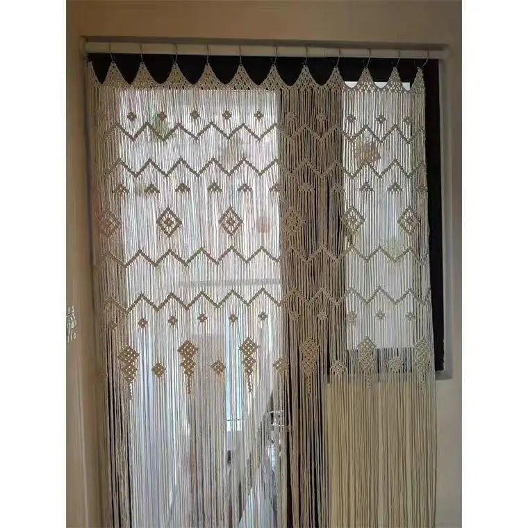 Finished Hoop Door Curtain Bohemian Tapestry Hand Woven Curtain European Style Angel Wishes