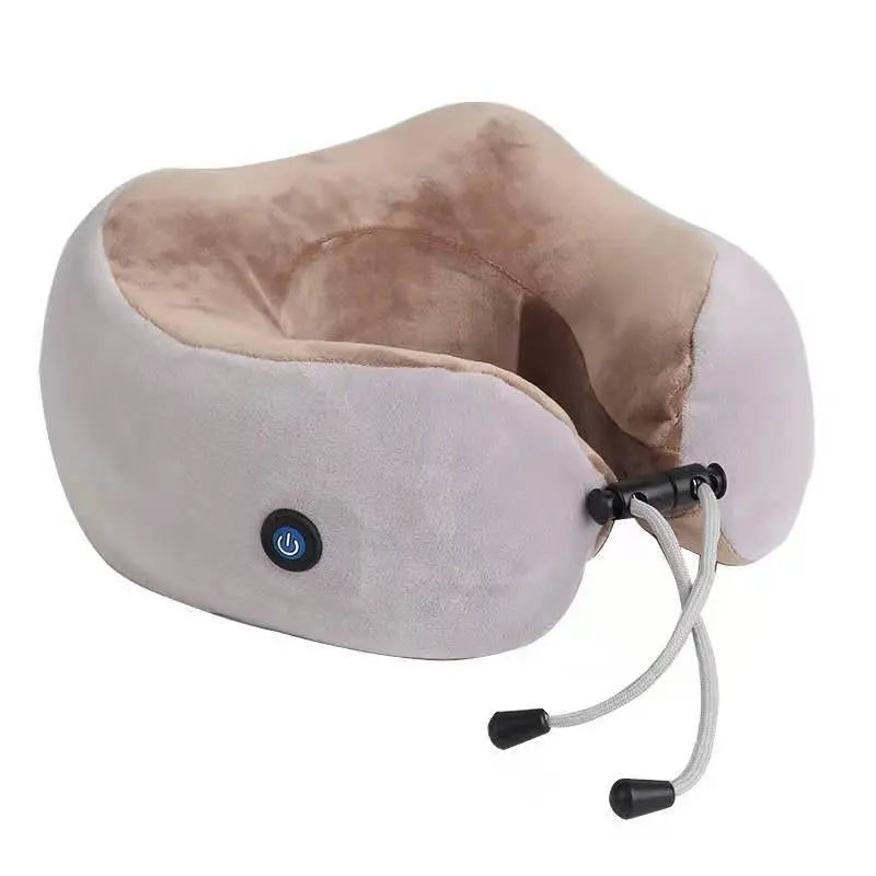 U Shaped Massage Pillow Neck Massage Device Electric Neck Massager Apparatus Shoulder Back Cervical Massager For Body Relaxation Angel Wishes
