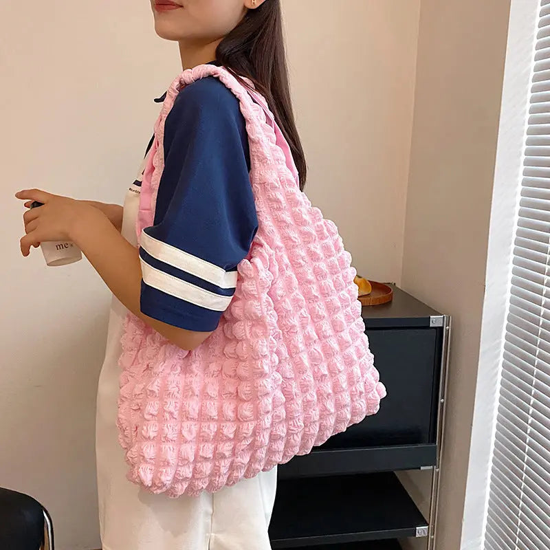 Cute Pleated Shoulder Bags Angel Wishes