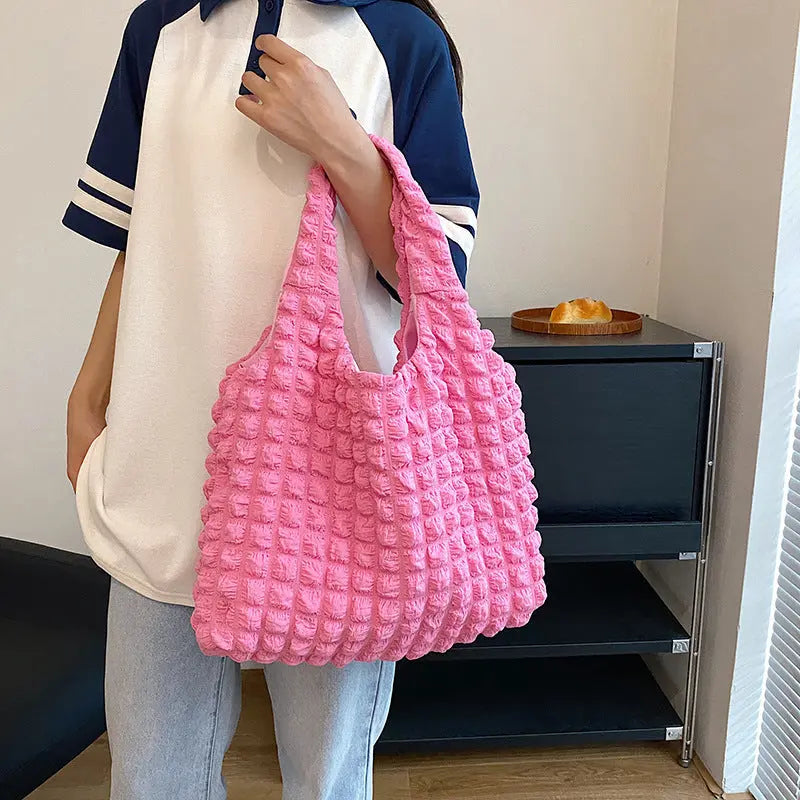 Cute Pleated Shoulder Bags Angel Wishes