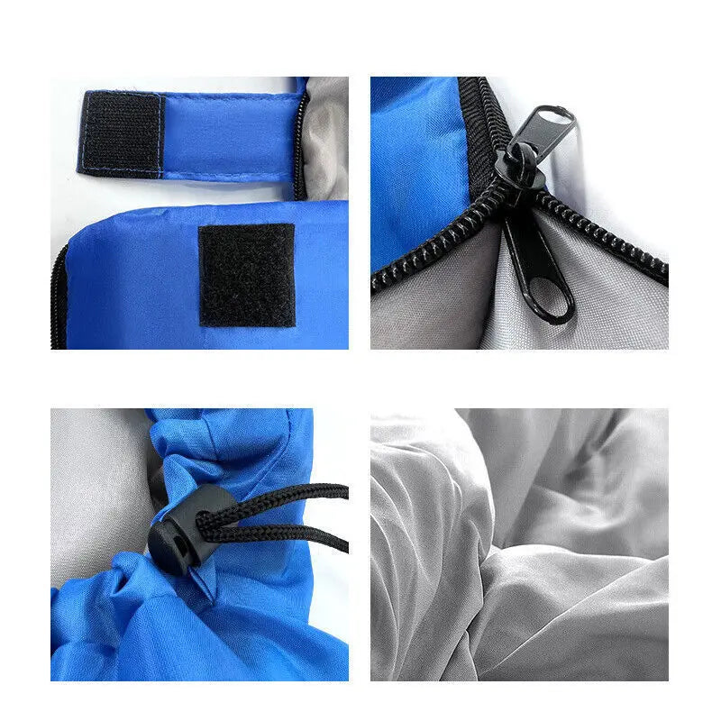 4 SEASON SINGLE SLEEPING BAGS CAMPING RECTANGULAR ENVELOPE ZIP UP KIDSUK Angel Wishes