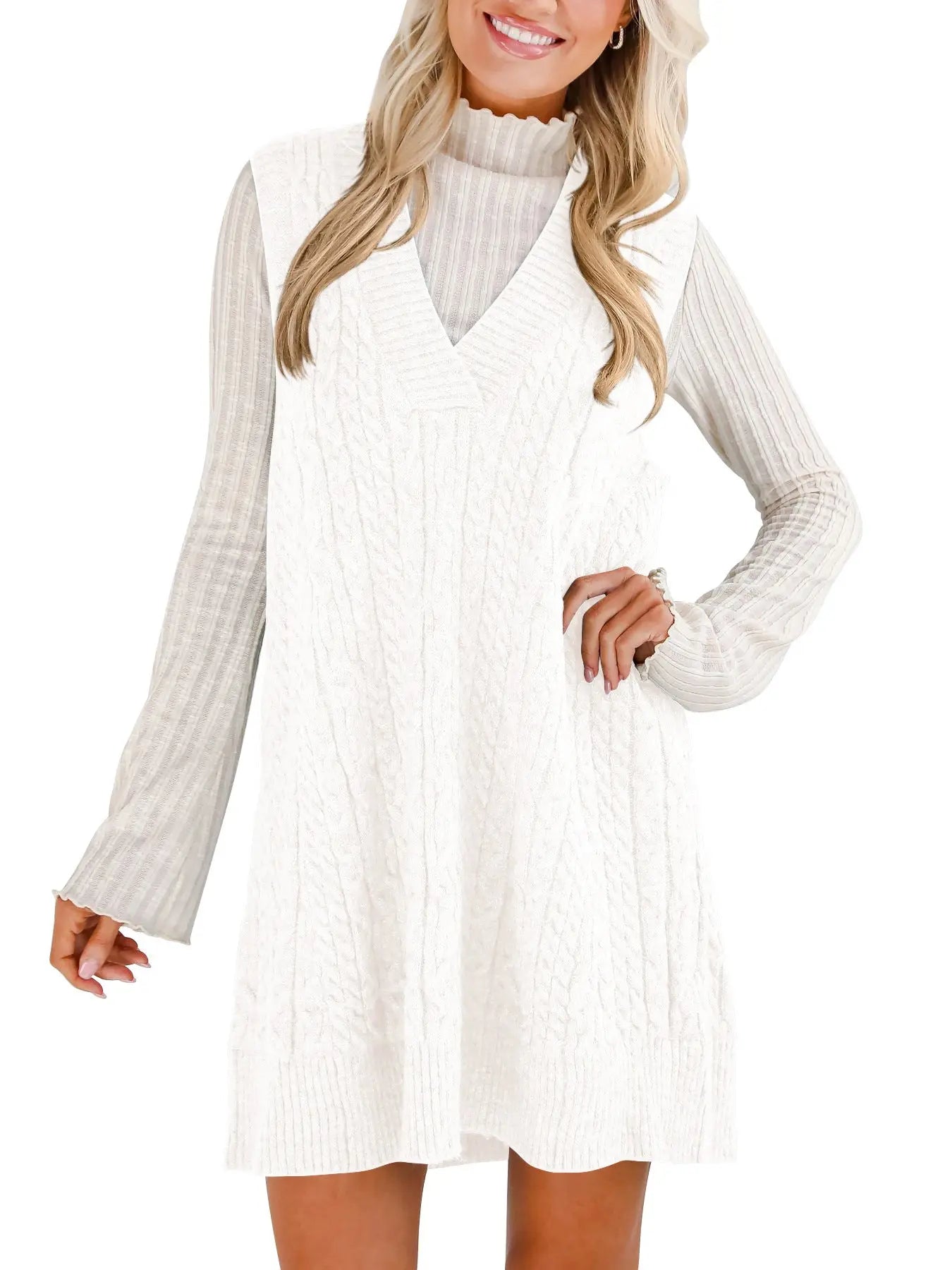 Women's Casual Sweater Suspender Skirt Angel Wishes