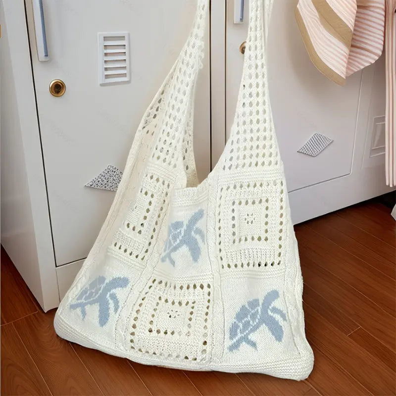Hollow Knit Bag Angel Wishes