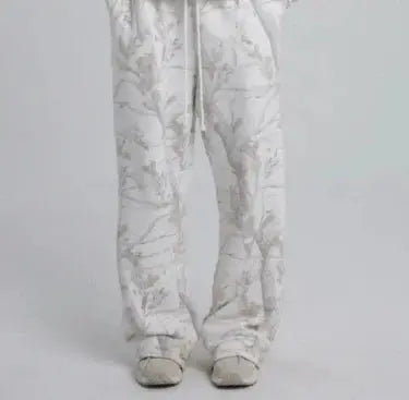 Two Piece Sets Women Camouflage Hoodie Maple Leaf Print Sweatshirt Suit Sports Hoodie Sportswear Angel Wishes