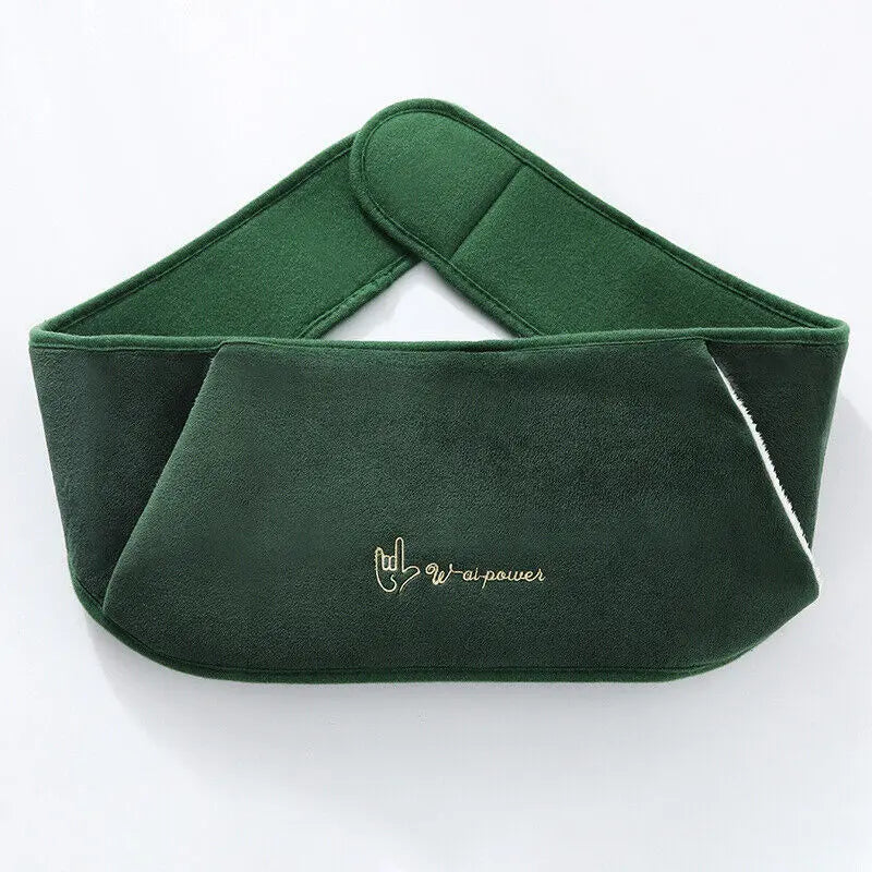 Hot Water Bottle Bag Belt Rubber Warm Plush Pouch Waist Cover Belt Angel Wishes