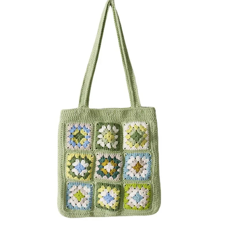 Crochet Grandmother Square Shoulder Bag Angel Wishes