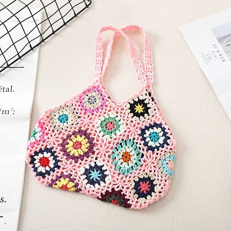 Crochet Weave Bags Vintage Hollow Bag Angel Wishes