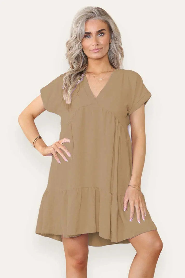 Fancy Style Tiered Smock Dress Angel Wishes