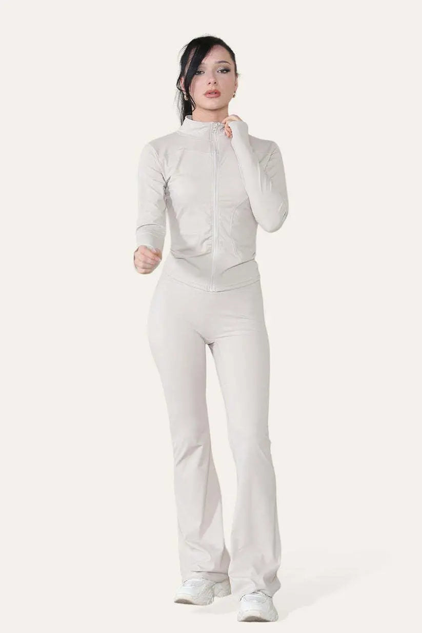 Fitted Activewear Lightweight Top Zip Up Workout - Angel Wishes