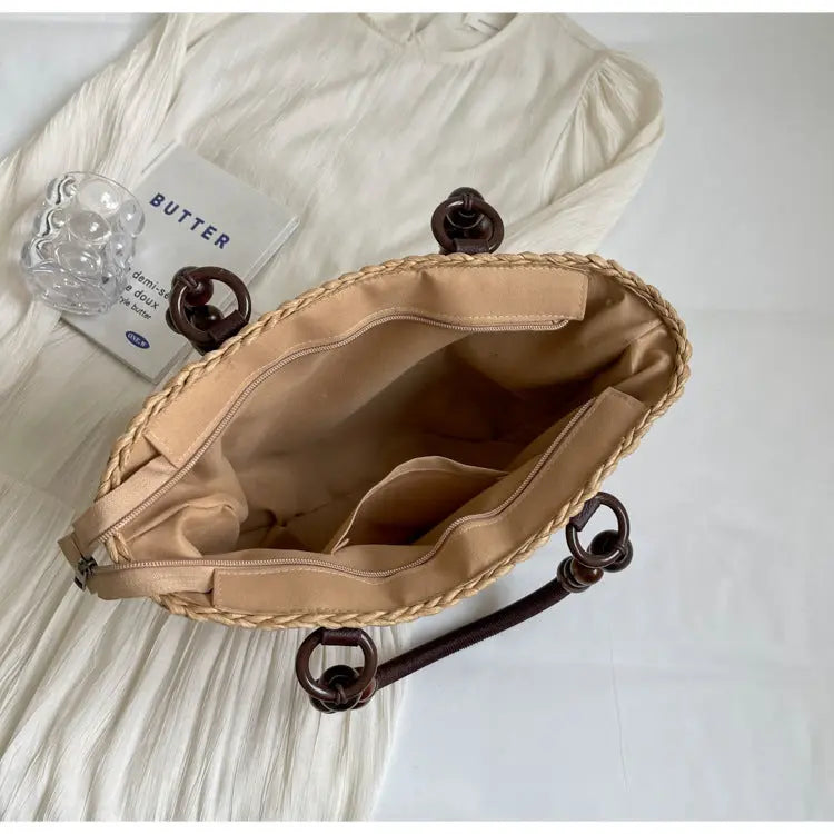 Woven Casual Handbag Angel Wishes