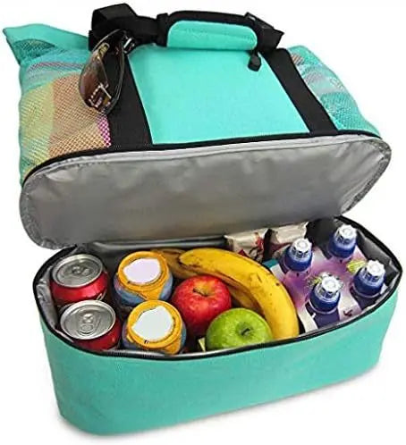 Waterproof Beach Bag With Cooler Compartment - Beach Bags Waterproof Sandproof For Women, Pool Bag & Beach Tote Bag Angel Wishes