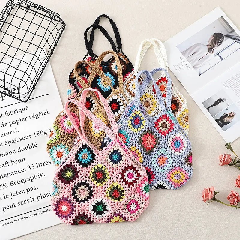 Crochet Weave Bags Vintage Hollow Bag Angel Wishes