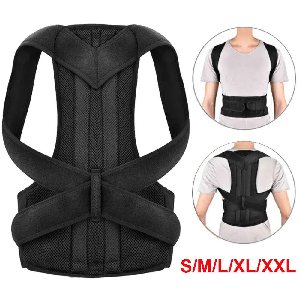 Adjustable Posture Corrector Back Brace Men Women Lumbar Shoulder Support Belt Angel Wishes