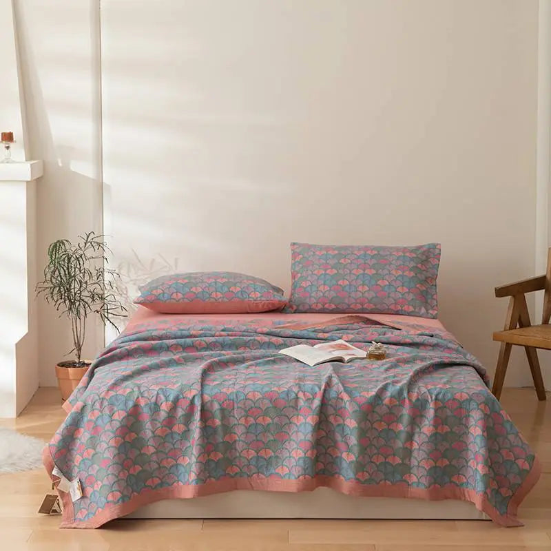 Multifunctional Three-layer Gauze Blanket Angel Wishes