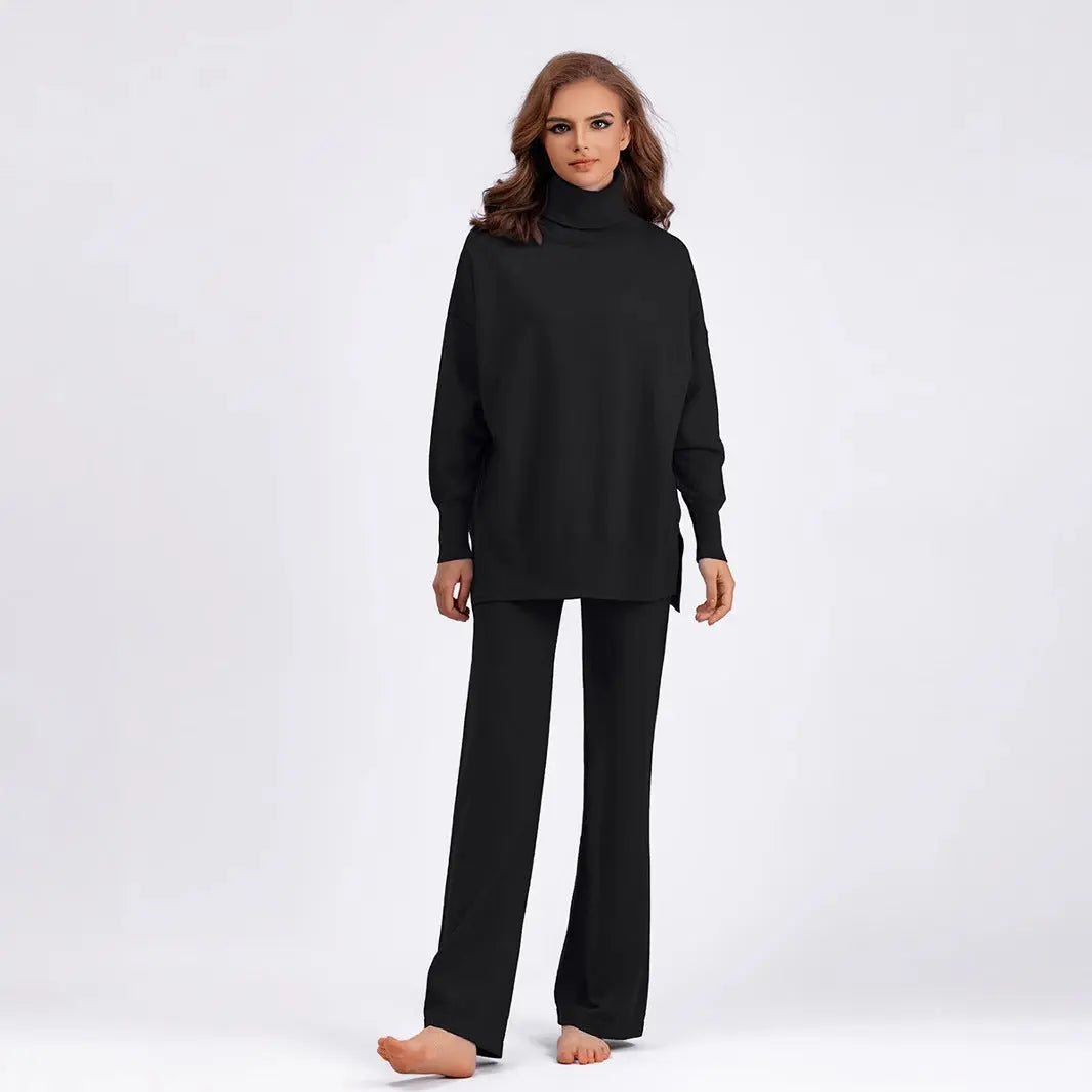 Knitted Two-piece Trousers And Top Angel Wishes