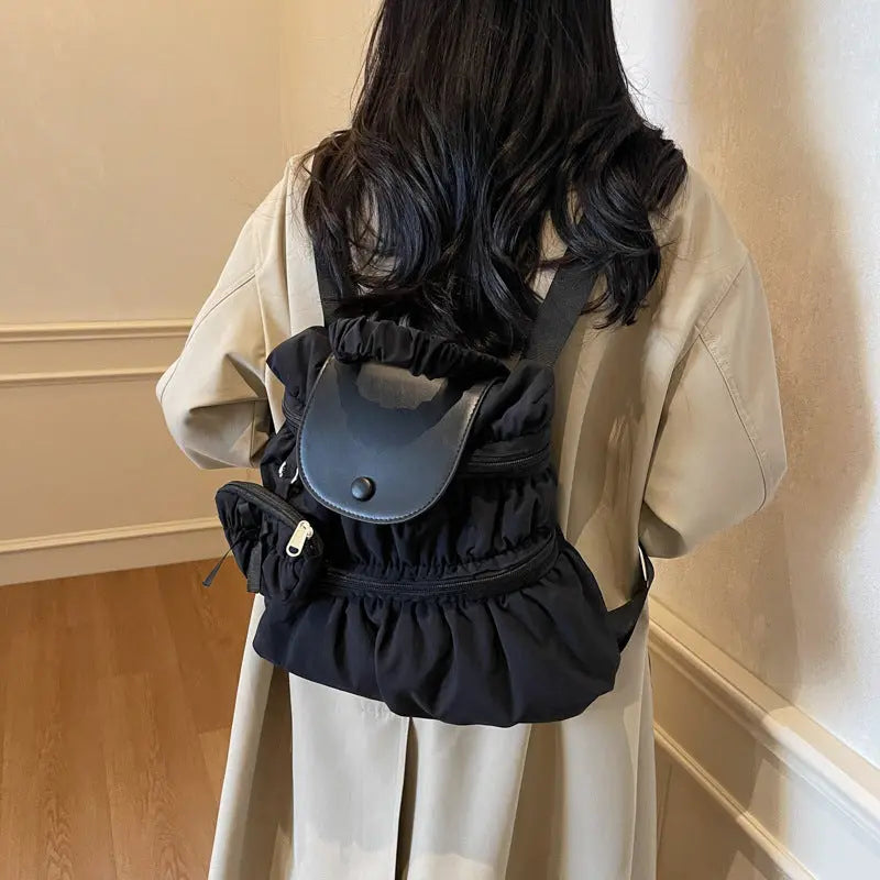 Shoulder Fashion Pleated Handbag Angel Wishes