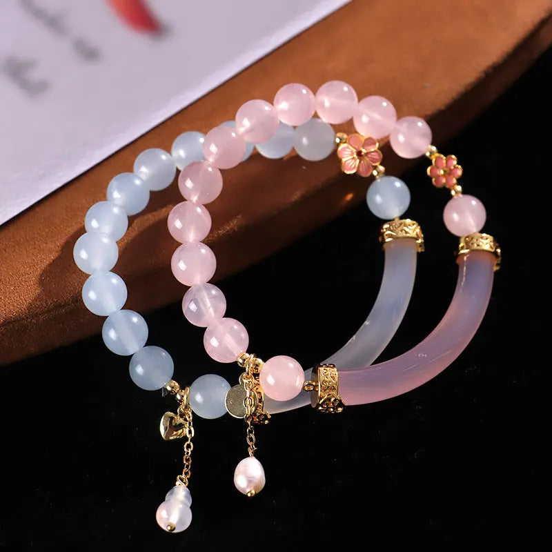 Freshwater Stringed Pearls Bracelet For Women Angel Wishes
