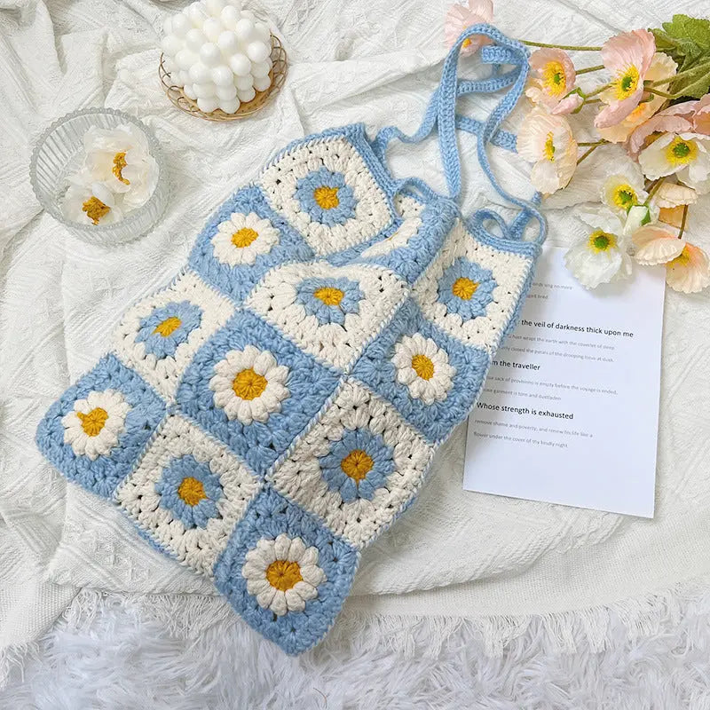 Trendy Bag with Small Flowers Angel Wishes