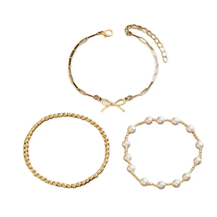 Faux Pearl Bracelet - Angel Wishes