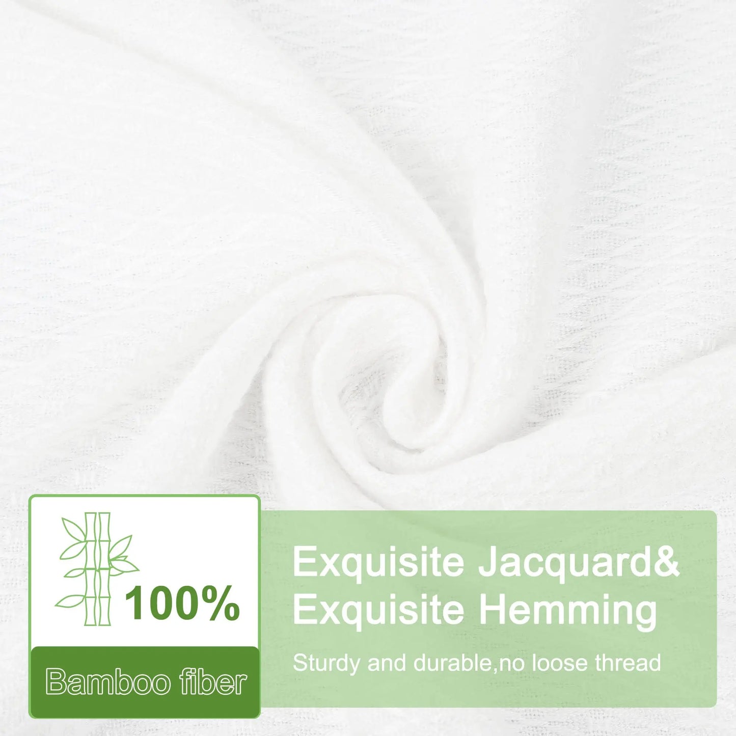 PiccoCasa Cooling Bamboo Blanket All Seasons Breathable for Hot Sleepers, Soft and Lightweight for Bed, Sofa Thin Blanket Summer Keep Cool Light Gray Single 150x200cm Angel Wishes