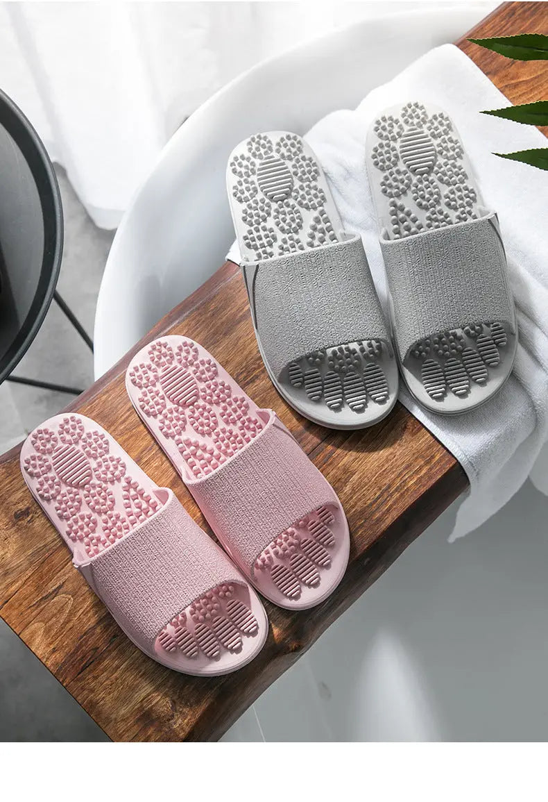 Reflexology Foot Massage Slippers Bath Slippers Tension Relief Acupuncture Feet Massager Household Slipper Foot Health Care Angel Wishes