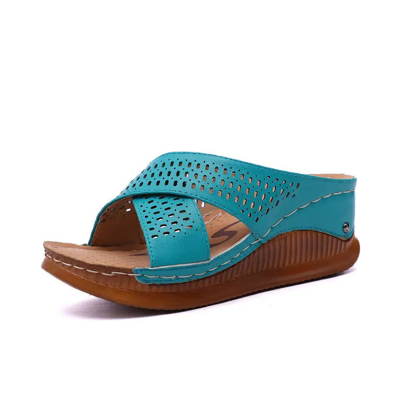 Hollow cross slippers Angel Wishes