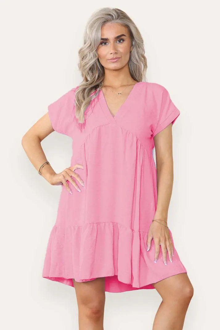Fancy Style Tiered Smock Dress Angel Wishes