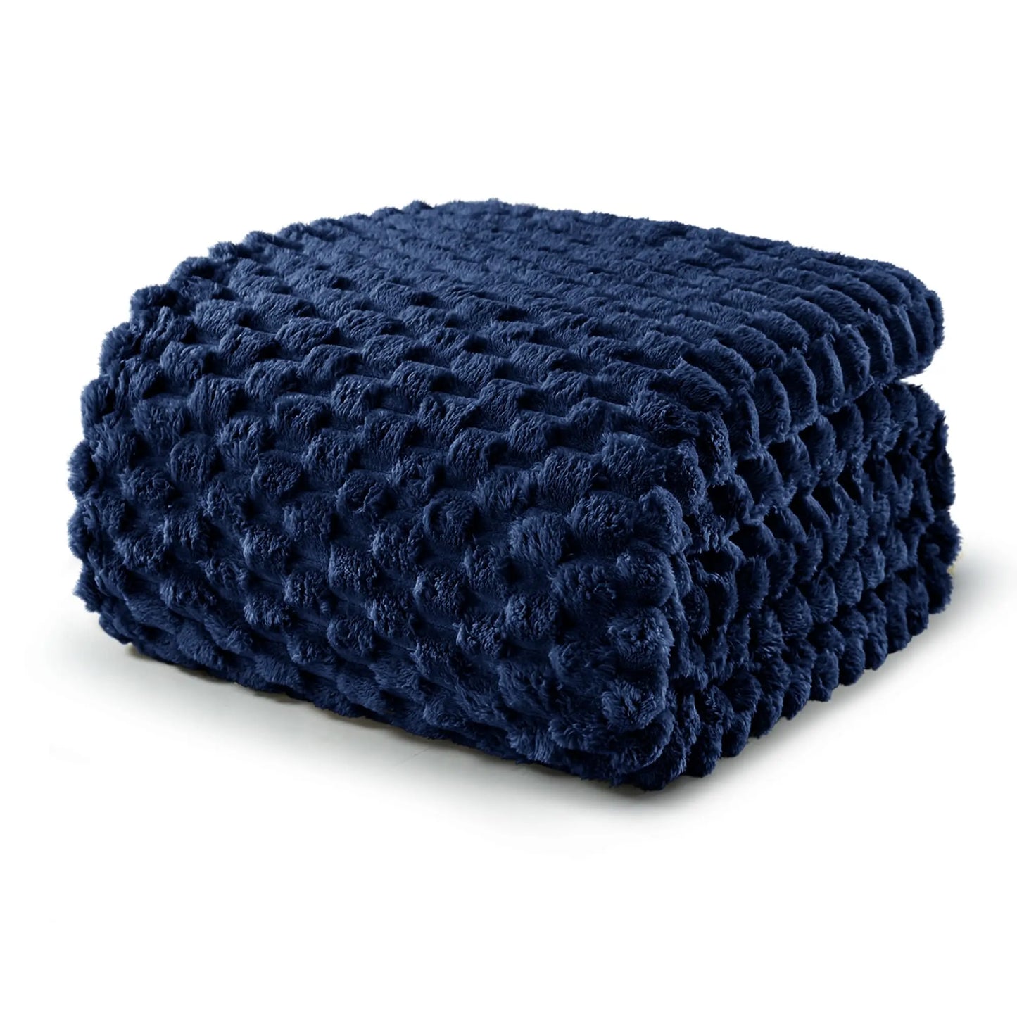 Exclusivo Mezcla Extra Large Soft Fleece Throw Blanket, 127x178 CM Stylish Jacquard Throw Blanket for Couch, Fuzzy Cozy Lightweight for All Season, Ivory Angel Wishes