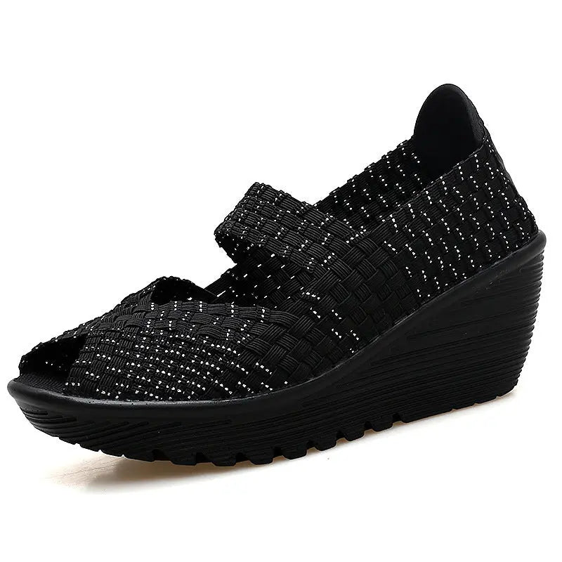 Hand-knitted Casual Knitted Slip-on Women's Shoes Angel Wishes