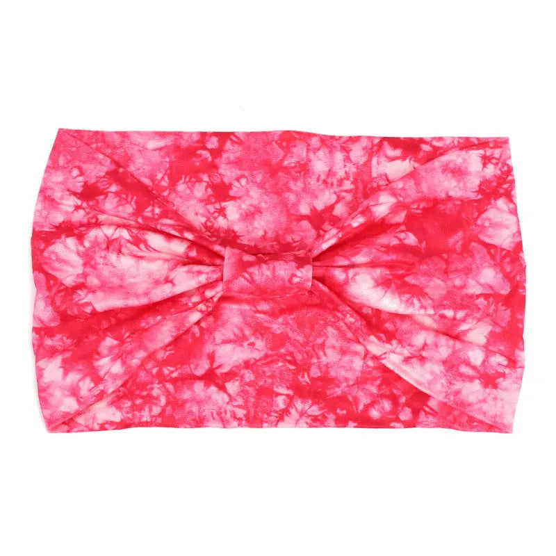 Tie-dye Sports Sweat-absorbent Hair Band Headscarf Angel Wishes