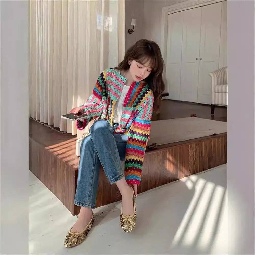 Woven Crochet Cardigan Angel Wishes