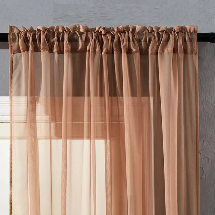 Pure Colour Cotton Curtains Window Screen Angel Wishes