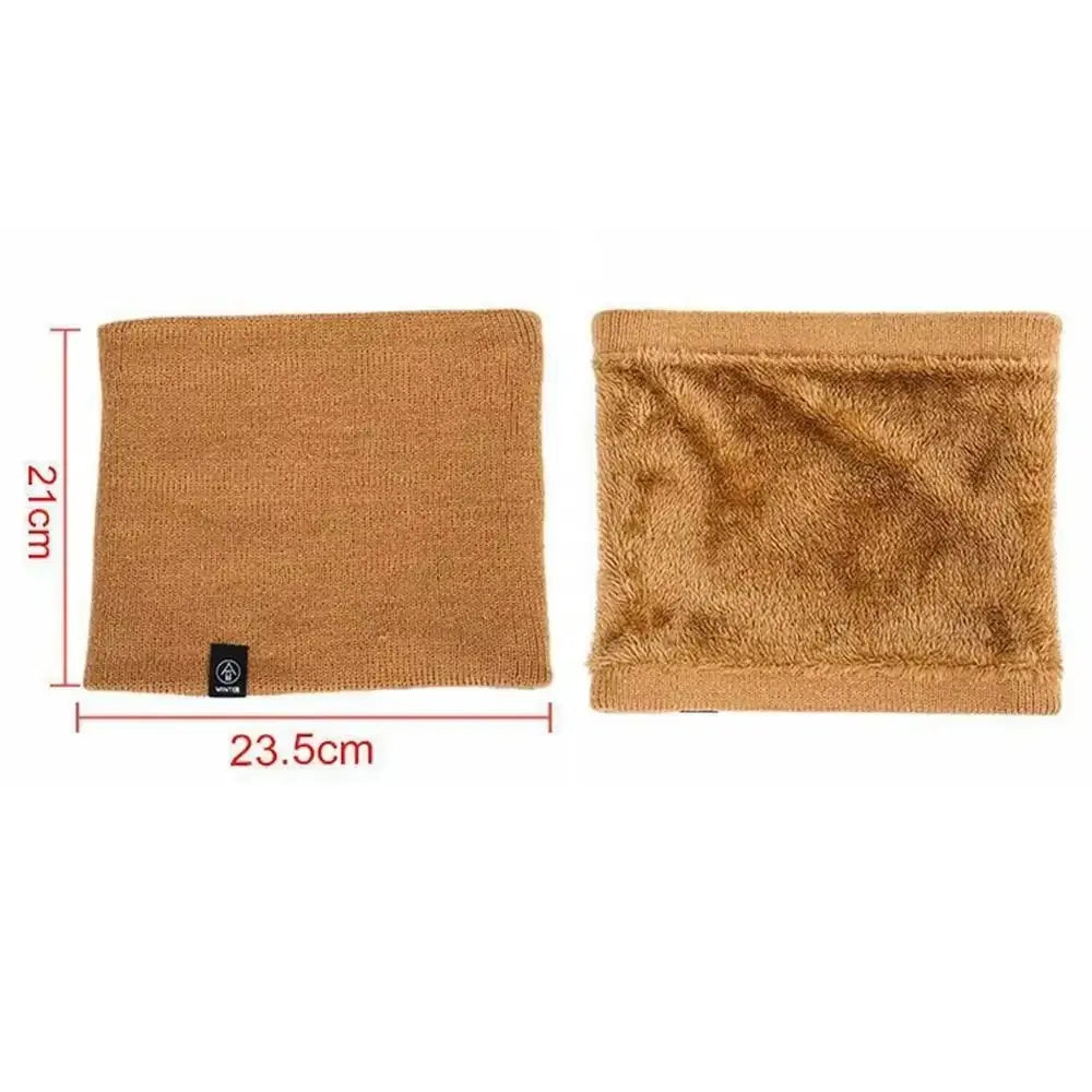 Fashion Soft Knitted Neck Warmer Sport Scarf Women Men Face Cover Winter Skating Running Warm Scarves Thick Cold-proof Collar - Angel Wishes