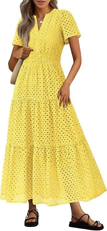 Women's Long Flowing Beach Vacation Dress Angel Wishes