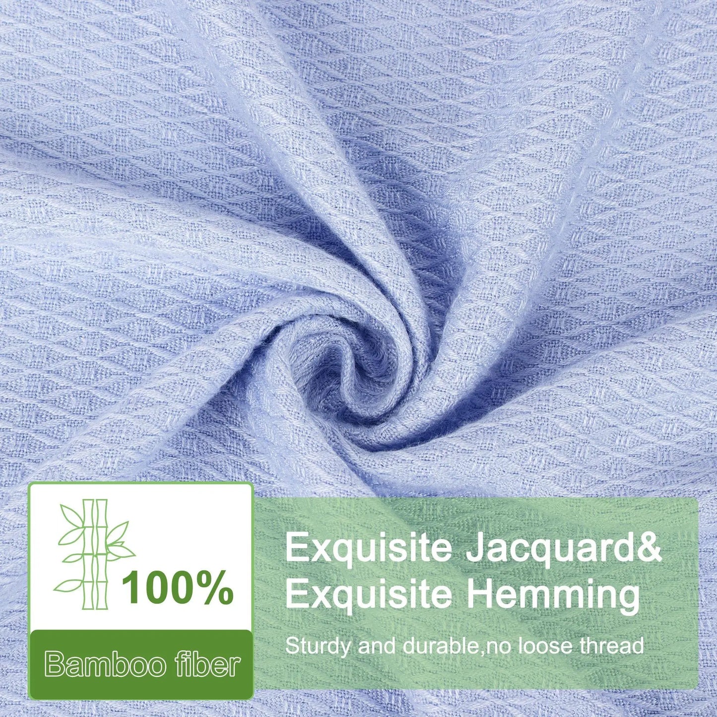 PiccoCasa Cooling Bamboo Blanket All Seasons Breathable for Hot Sleepers, Soft and Lightweight for Bed, Sofa Thin Blanket Summer Keep Cool Light Gray Single 150x200cm Angel Wishes
