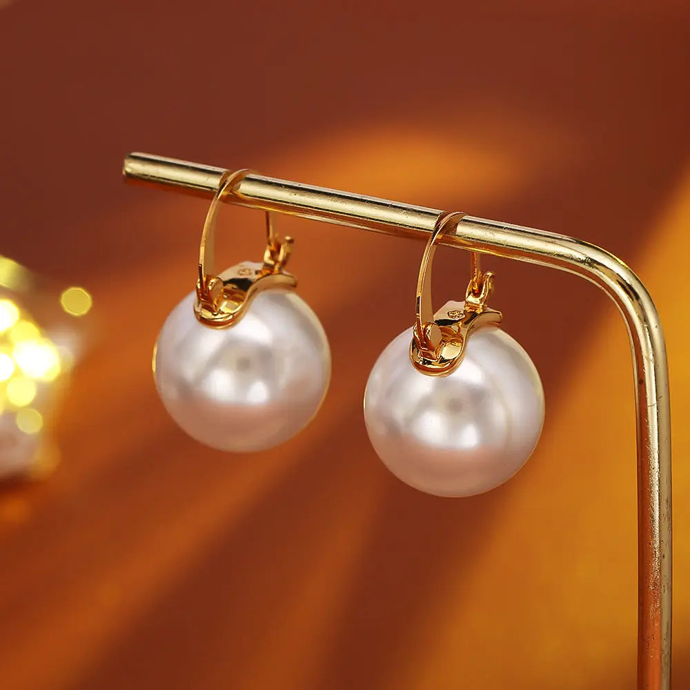 Pearl Earrings Simple Fashion High Sense All-match Women Angel Wishes