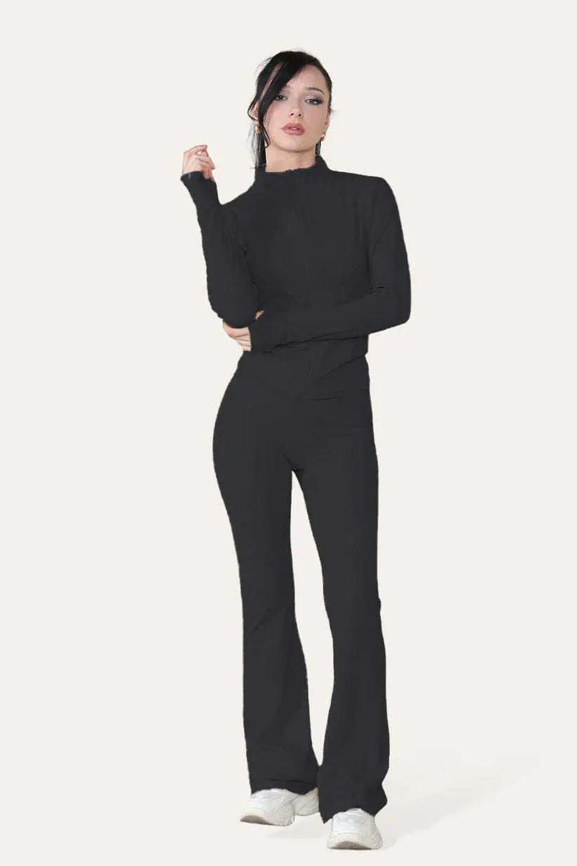 Fitted Activewear Lightweight Top Zip Up Workout - Angel Wishes