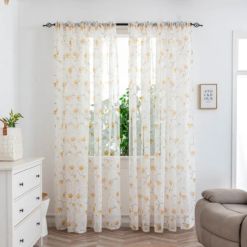 Mesh Curtains Bedroom Light Transmission Decorative Curtain Angel Wishes