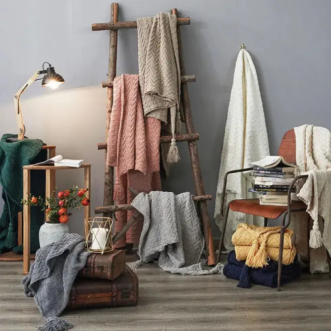 Chenille blanket Angel Wishes