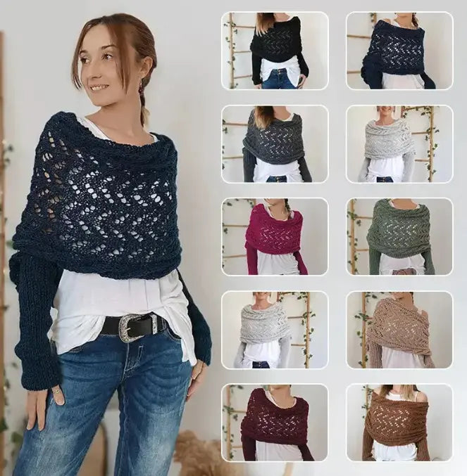 Fashion Knitted sweater Shawl Angel Wishes